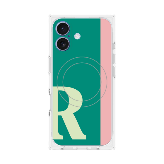 Premium Square Case with MagSafe［ Original - initial color line - R green ］