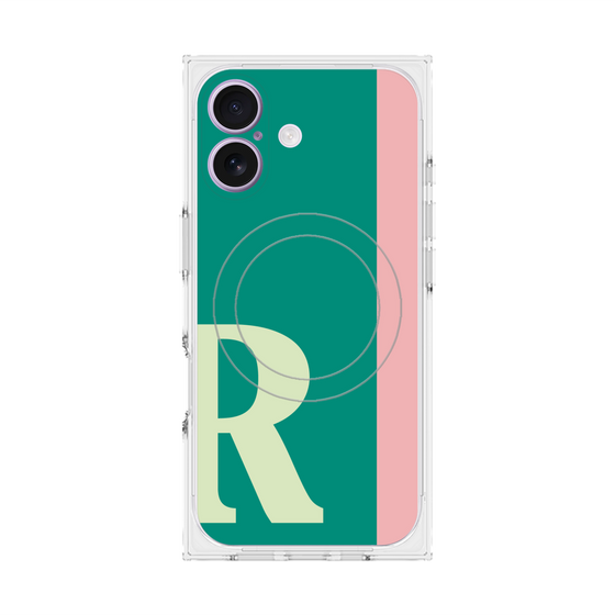 Premium Square Case with MagSafe［ Original - initial color line - R green ］