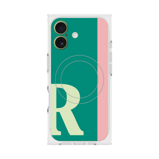 Premium Square Case with MagSafe［ Original - initial color line - R green ］