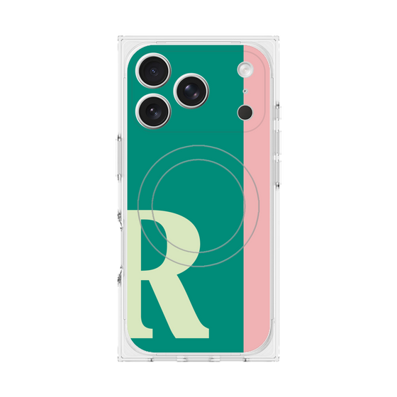 Premium Square Case with MagSafe［ Original - initial color line - R green ］