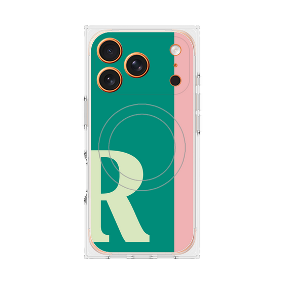 Premium Square Case with MagSafe［ Original - initial color line - R green ］