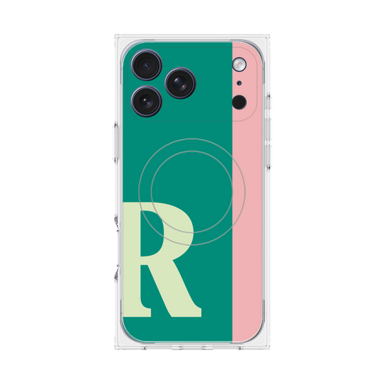 Premium Square Case with MagSafe［ Original - initial color line - R green ］