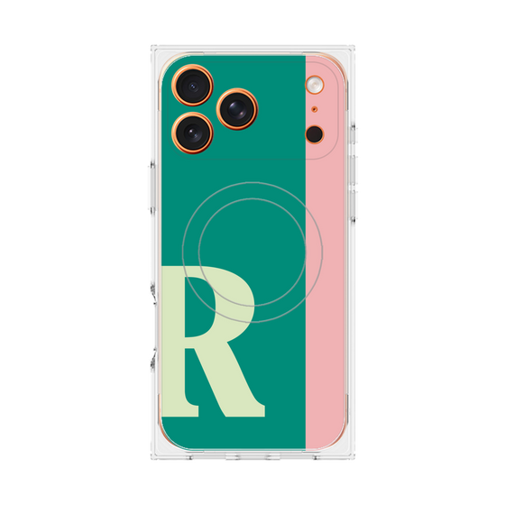 Premium Square Case with MagSafe［ Original - initial color line - R green ］