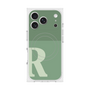 Premium Square Case with MagSafe［ Original - initial two tone - R green ］