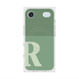 Premium Square Case with MagSafe［ Original - initial two tone - R green ］