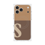 Premium Square Case with MagSafe［ Original - initial two tone - S brown ］