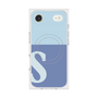 Premium Square Case with MagSafe［ Original - initial two tone - S blue ］