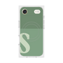 Premium Square Case with MagSafe［ Original - initial two tone - S green ］