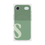 Premium Square Case with MagSafe［ Original - initial two tone - S green ］