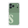 Premium Square Case with MagSafe［ Original - initial two tone - S green ］