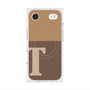 Premium Square Case with MagSafe［ Original - initial two tone - T brown ］