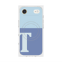 Premium Square Case with MagSafe［ Original - initial two tone - T blue ］