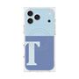 Premium Square Case with MagSafe［ Original - initial two tone - T blue ］