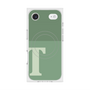 Premium Square Case with MagSafe［ Original - initial two tone - T green ］
