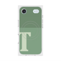 Premium Square Case with MagSafe［ Original - initial two tone - T green ］