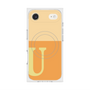 Premium Square Case with MagSafe［ Original - initial two tone - U orange ］