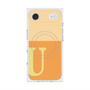 Premium Square Case with MagSafe［ Original - initial two tone - U orange ］