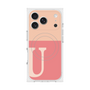 Premium Square Case with MagSafe［ Original - initial two tone - U pink ］