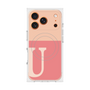 Premium Square Case with MagSafe［ Original - initial two tone - U pink ］