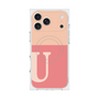 Premium Square Case with MagSafe［ Original - initial two tone - U pink ］