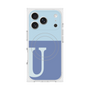 Premium Square Case with MagSafe［ Original - initial two tone - U blue ］