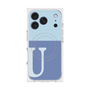 Premium Square Case with MagSafe［ Original - initial two tone - U blue ］
