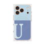 Premium Square Case with MagSafe［ Original - initial two tone - U blue ］