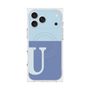Premium Square Case with MagSafe［ Original - initial two tone - U blue ］