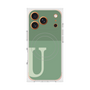 Premium Square Case with MagSafe［ Original - initial two tone - U green ］