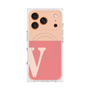 Premium Square Case with MagSafe［ Original - initial two tone - V pink ］