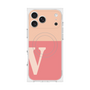 Premium Square Case with MagSafe［ Original - initial two tone - V pink ］
