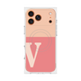 Premium Square Case with MagSafe［ Original - initial two tone - V pink ］