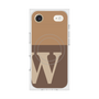 Premium Square Case with MagSafe［ Original - initial two tone - W brown ］