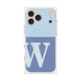 Premium Square Case with MagSafe［ Original - initial two tone - W blue ］