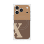 Premium Square Case with MagSafe［ Original - initial two tone - X brown ］