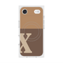 Premium Square Case with MagSafe［ Original - initial two tone - X brown ］