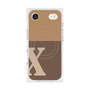 Premium Square Case with MagSafe［ Original - initial two tone - X brown ］