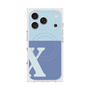 Premium Square Case with MagSafe［ Original - initial two tone - X blue ］