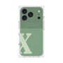 Premium Square Case with MagSafe［ Original - initial two tone - X green ］