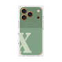 Premium Square Case with MagSafe［ Original - initial two tone - X green ］