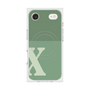 Premium Square Case with MagSafe［ Original - initial two tone - X green ］