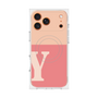 Premium Square Case with MagSafe［ Original - initial two tone - Y pink ］