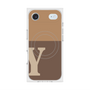 Premium Square Case with MagSafe［ Original - initial two tone - Y brown ］
