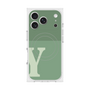Premium Square Case with MagSafe［ Original - initial two tone - Y green ］