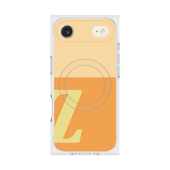 Premium Square Case with MagSafe［ Original - initial two tone - Z orange ］