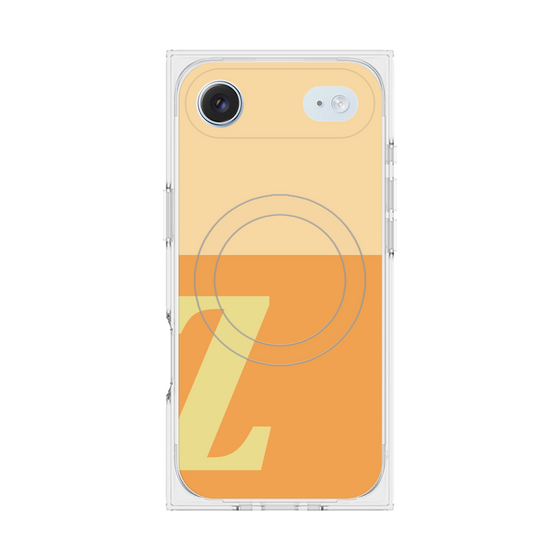 Premium Square Case with MagSafe［ Original - initial two tone - Z orange ］