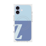 Premium Square Case with MagSafe［ Original - initial two tone - Z blue ］