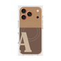 Premium Square Case with MagSafe［ Original - initial two tone - A brown ］