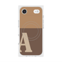 Premium Square Case with MagSafe［ Original - initial two tone - A brown ］
