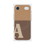 Premium Square Case with MagSafe［ Original - initial two tone - A brown ］